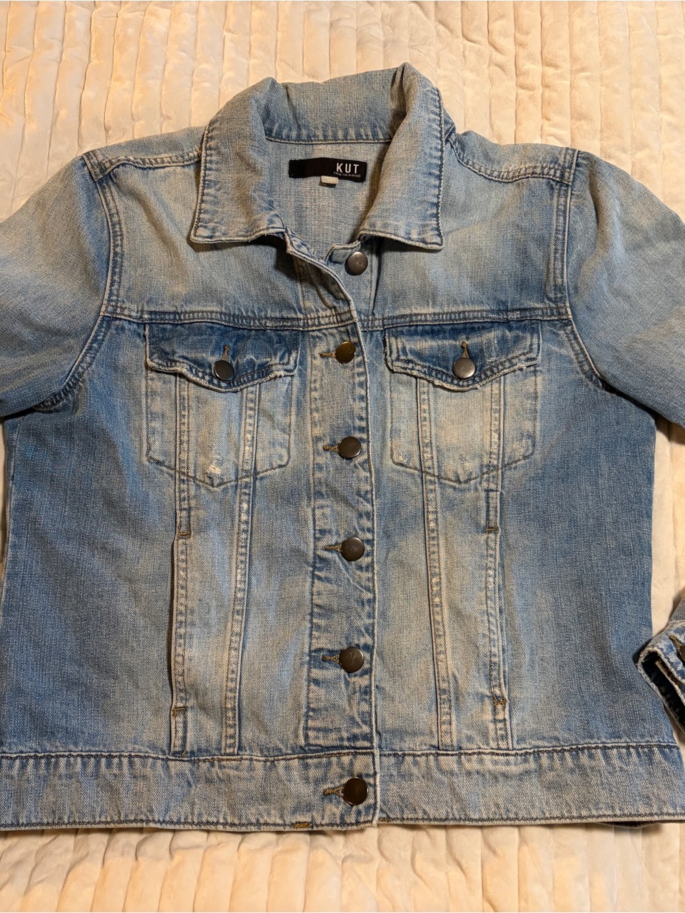 Kut from the Kloth Washed Blue Denim Jacket